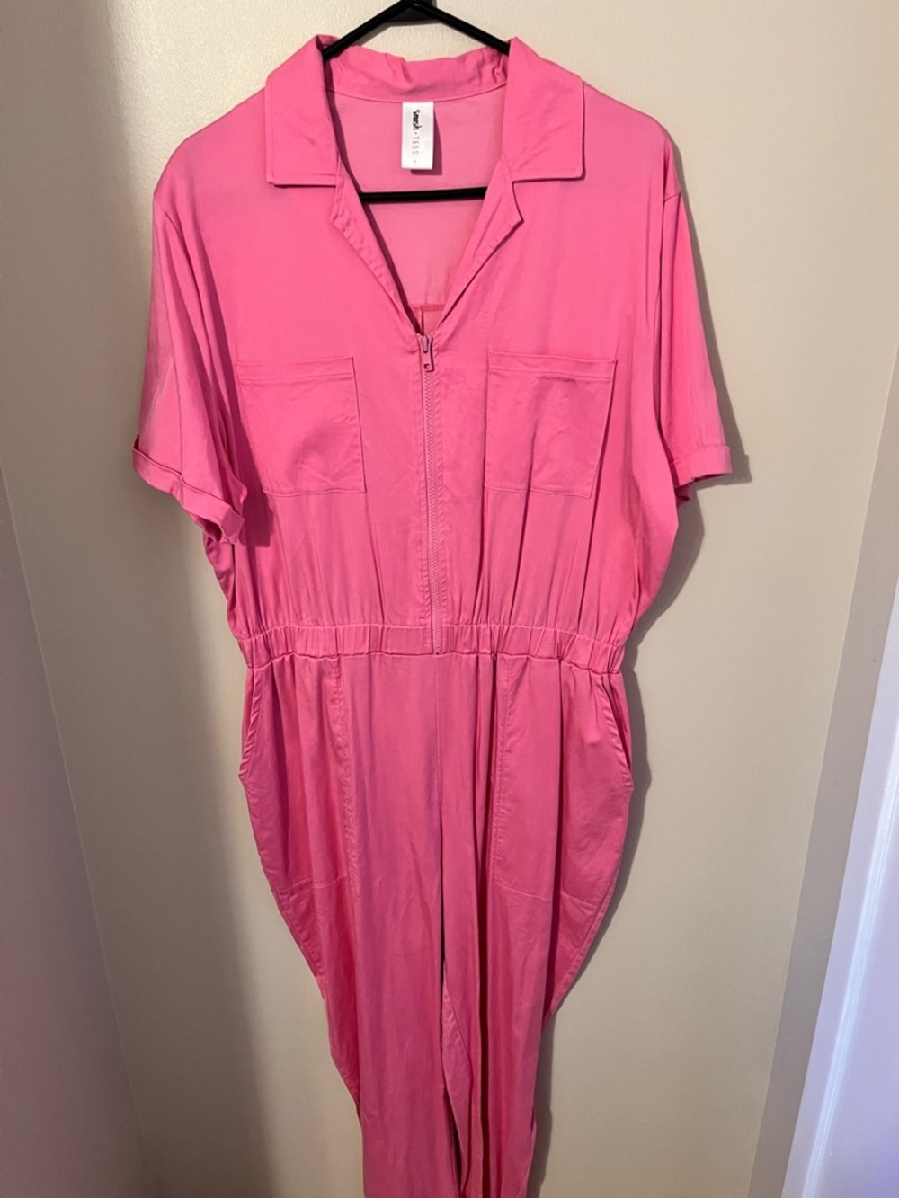 Smash + Tess Kimi Coveralls in Papaya Pink - Picture 2 of 8